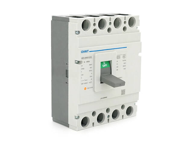 Автоматичний вимикач змінного струму CHINT NM1-400S/4300-400A 4P, 380 В. 315-400A. 35КА/400В; 8КА/690В. 270,5 - Фото 1