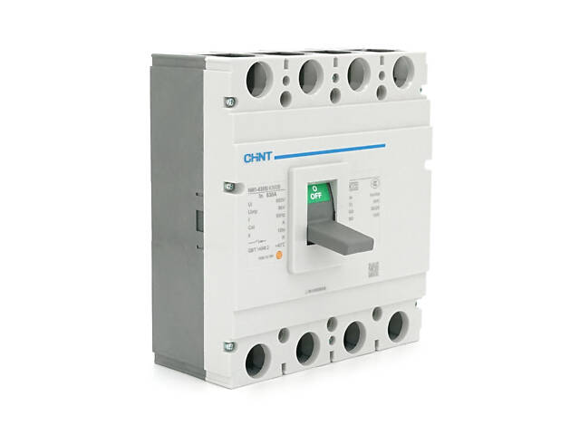 Автоматичний вимикач змінного струму CHINT NM1-630S/4300-630A 4P, 380 В. 315-400A. 35КА/400В; 8КА/690В. 270,5 - Фото 1