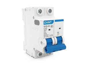 Автоматичний вимикач змінного струму CHINT NXB-63 2P C32, 32A