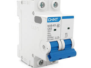 Автоматичний вимикач змінного струму CHINT NXB-63 2P C63, 63A