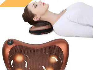 Автомобильная массажёр-подушка для шеи XPRO Massage pillow CHM-8028 роликовый коричневый (MER-13123_329)