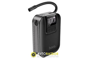 Автомобільний насос HOCO S53 Breeze portable smart air pump Black