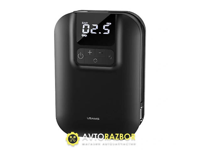 Автомобільний насос Usams US-ZB215 Mini Car Air Pump 5000mAh Black