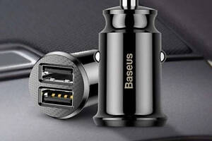 Автомобильное зарядное устройство для Baseus Grain Car Charger 3.1A Black