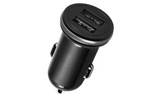 Автомобільний зарядний пристрій BOROFONE BZ5 CarPal, in-car charger with dual USB ports, 2.1A Black