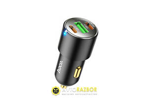 Автомобильное зарядное устройство HOCO NZ6 PD45W 3-port(2C1A) car charger Black