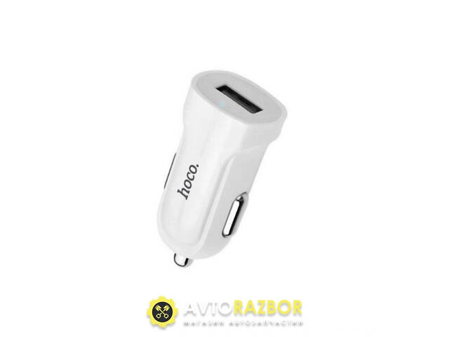 Автомобільний зарядний пристрій HOCO Z2 single-port car charger White