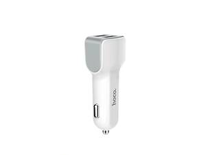 Автомобільний зарядний пристрій HOCO Z23 grand style dual-port car charger set with Micro cable White