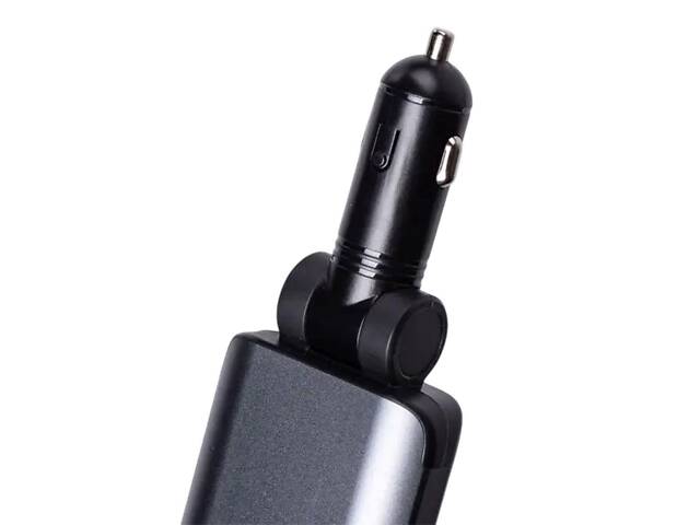 Автомобільний зарядний пристрій LED-проекція, зі швидкою зарядкою та висувним кабелем Type-C HP-E1 - Фото 6