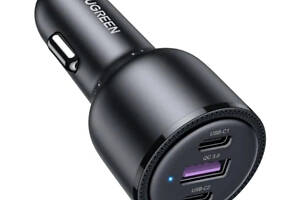 Автомобільний зарядний пристрій UGREEN CD239 Car Charger 69W Max (Black) (UGR-20467)