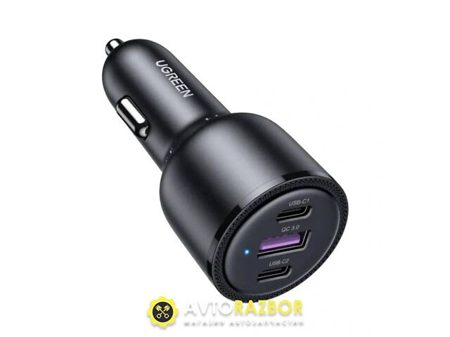 Автомобільний зарядний пристрій UGREEN CD239 Car Charger 69W Max (Black) (UGR-20467)