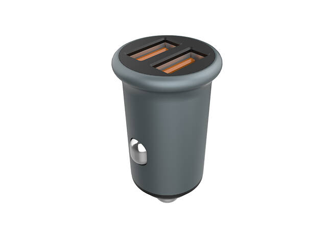 Автомобильное зарядное устройство ColorWay 2USBx2.4A 36W Quick Charge 3.0 Gray (CW-CHA036Q-GR) - Фото 2