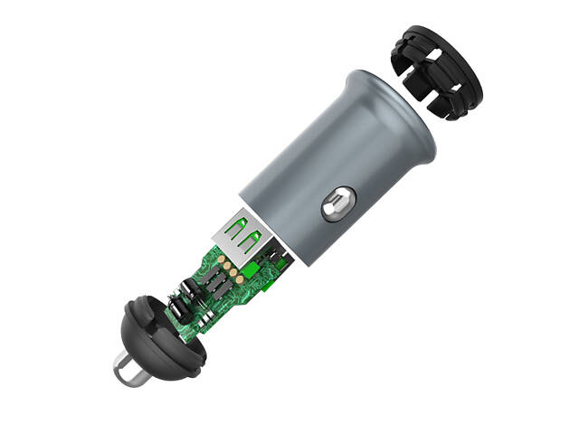 Автомобильное зарядное устройство ColorWay 2USBx2.4A 36W Quick Charge 3.0 Gray (CW-CHA036Q-GR) - Фото 5
