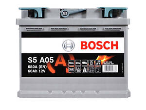 Автомобільний акумулятор BOSCH AGM 60Ah 680A R+ 0092S5A050