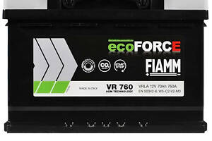 Автомобільний акумулятор Fiamm Ecoforce AGM 70Аh 760А R+