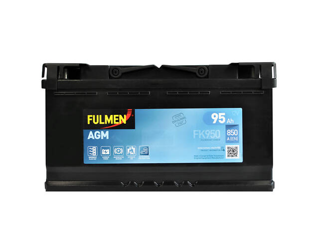 Автомобильный аккумулятор Fulmen (FK950) Start-Stop AGM (L5) 95Ah 850A R+