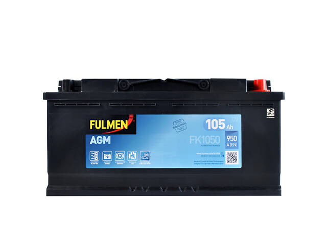 Акумулятор автомобільний FULMEN Start-Stop AGM (L6) 105Ah 950A R+