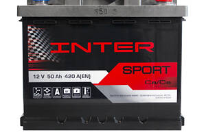 Автомобильный аккумулятор INTER Sport 50Ah 420A R+ (L1B)