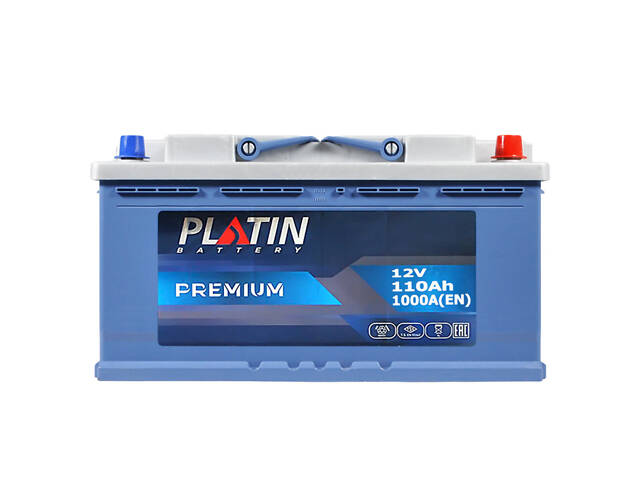 Автомобильный аккумулятор PLATIN Premium MF 110Ah 1000A R+ L5