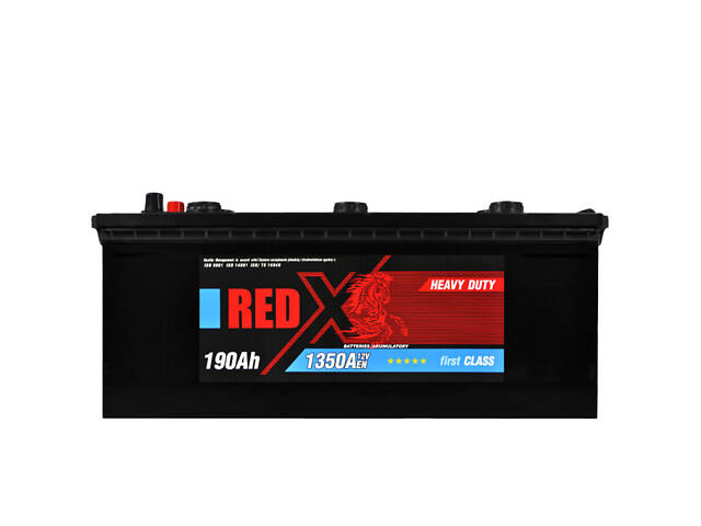 Автомобільний акумулятор RED X (D5) 190Ah 1350A L+