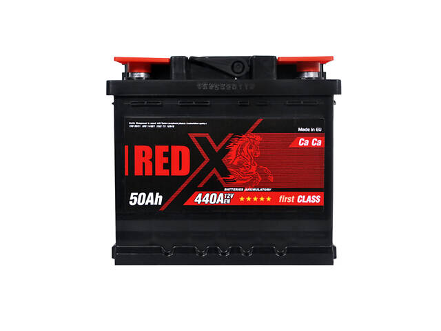 Автомобильный аккумулятор RED X (L1) 50Ah 440A L+