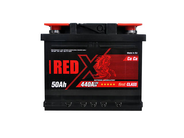 Автомобільний акумулятор RED X (LB1) 50Ah 440A R+