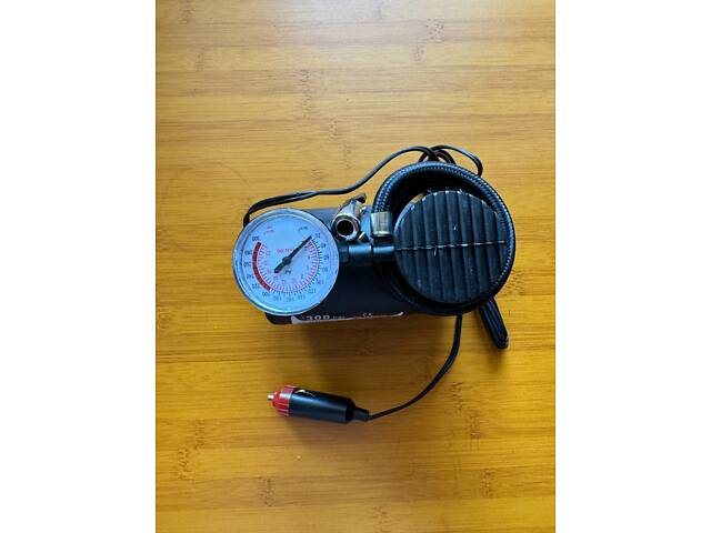 Автомобильный Компрессор для подкачки колес Air Compressor 250 psi с манометром + набор игл, насос 12V - Фото 4