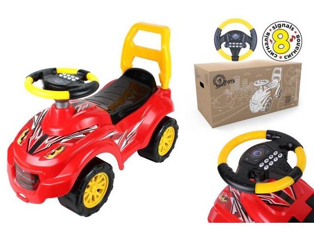 Автомобіль для прогулянок музична каталка Технок 6665 - Фото 1