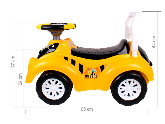 Автомобіль для прогулянок Бджілка зі звуками Технок 6689 - Фото 4