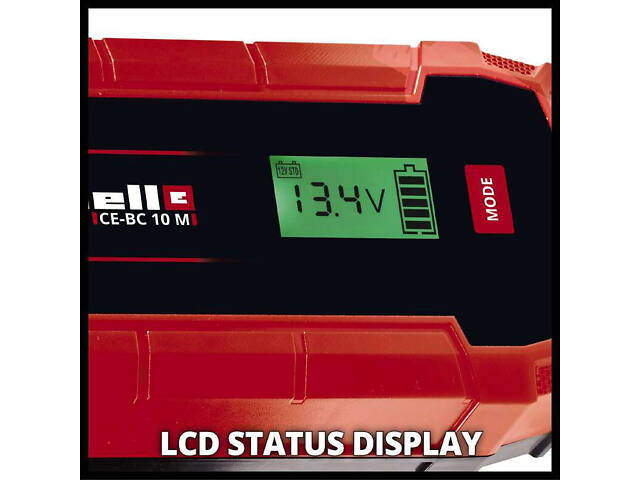 Автомобільний зарядний пристрій для акумулятора Einhell CE-BC 10 M : 12V, 3-200 Ah (1002245) - Фото 2