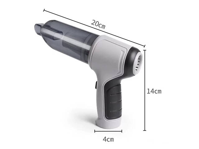 Автомобильный аккумуляторный пылесос Vacuum Cleaner HL-107 с насадками - Фото 3