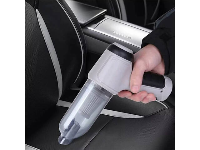Автомобильный аккумуляторный пылесос Vacuum Cleaner HL-107 с насадками - Фото 4