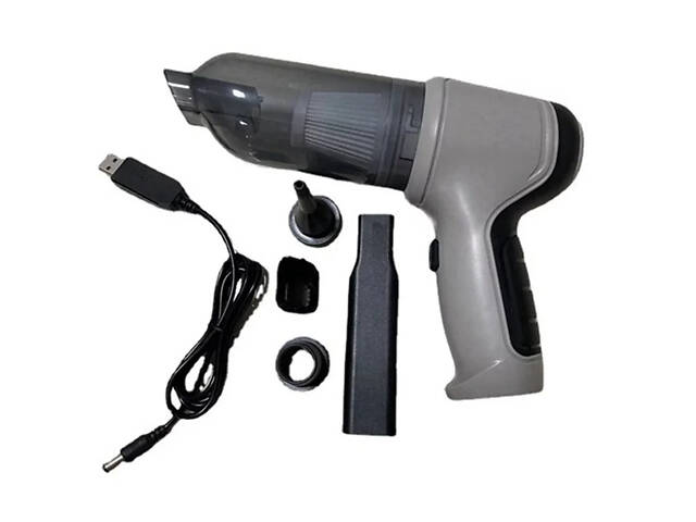 Автомобильный аккумуляторный пылесос Vacuum Cleaner HL-107 с насадками - Фото 5