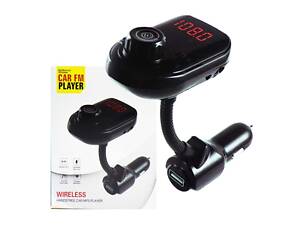 Автомобильный FM модулятор трансмиттер M18 Black (av107-hbr)