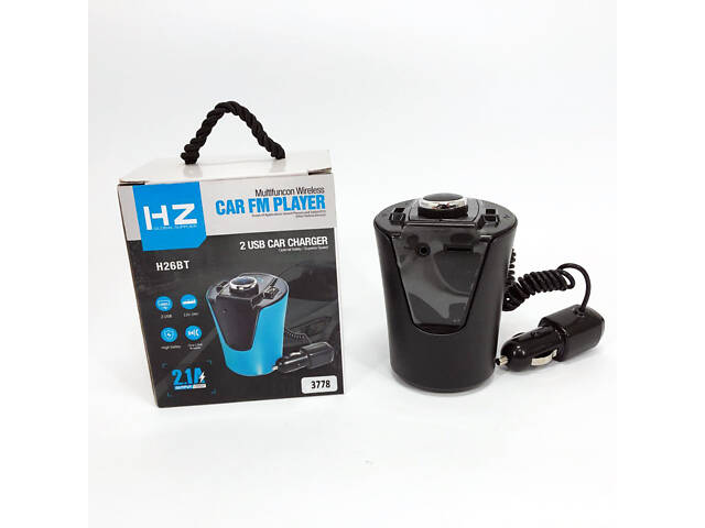 Автомобільний FM-трансмітер модулятор HZ FM MOD H26+BT (BX6) живлення від прикурювача з Bluetooth - Фото 2