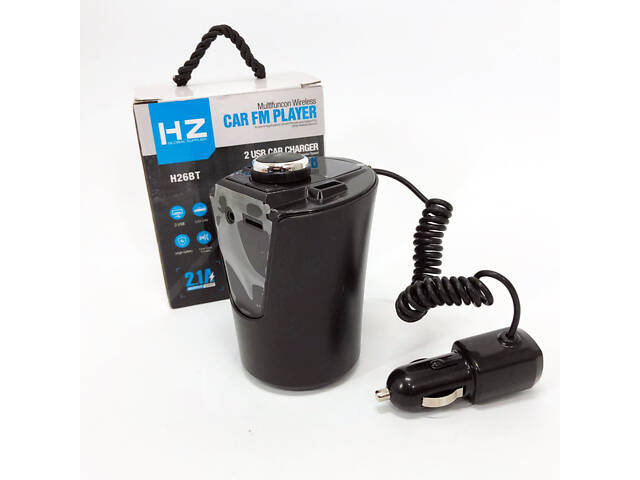 Автомобільний FM-трансмітер модулятор HZ FM MOD H26+BT (BX6) живлення від прикурювача з Bluetooth - Фото 7