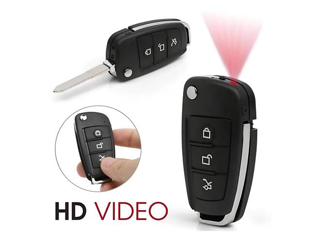 Автомобільний ключ-камера Full HD 1080P — прихована міні-камера у вигляді брелока сигналізації - Фото 3