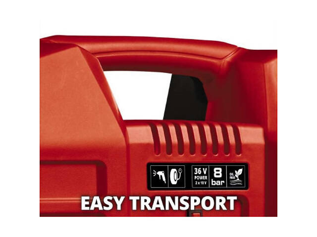 Автомобільний компресор Einhell TE-AC 36/8 Li OF Set-Solo PXC (без АКБ і ЗУ) (4020440) - Фото 8