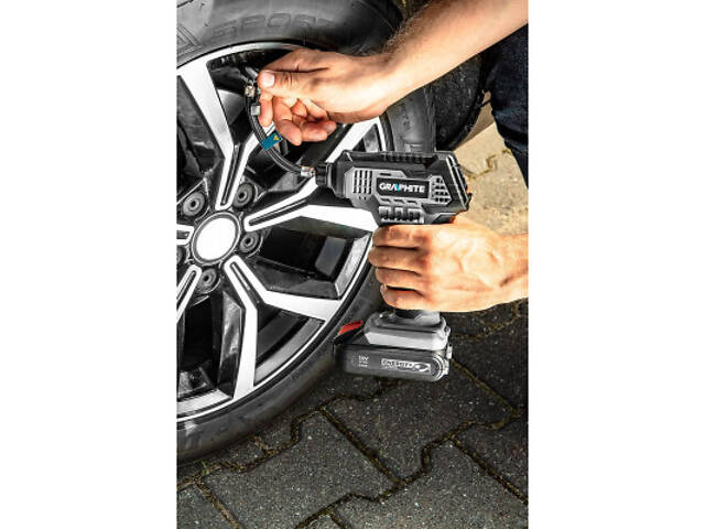 Автомобільний компресор Graphite Energy+ 18V, 7 бар (без АКБ та ЗУ) (58G041) - Фото 8