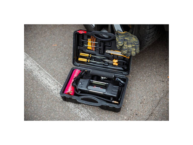 Автомобільний компресор Poputchik 85 л/хв, 10 А (13-015-IS) - Фото 8