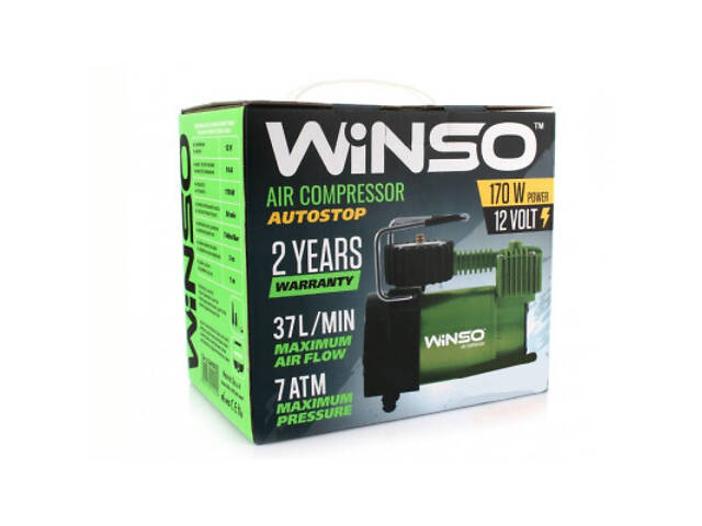 Автомобільний компресор WINSO з автостопом 37 л/хв (124000) - Фото 6