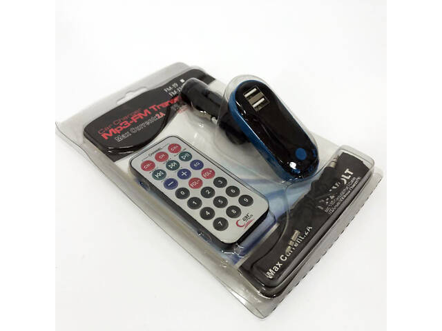 Автомобільний трансмітер/модулятор CM i9, радіо трансмітер, FM модулятор для автомобіля. Колір: синій - Фото 6