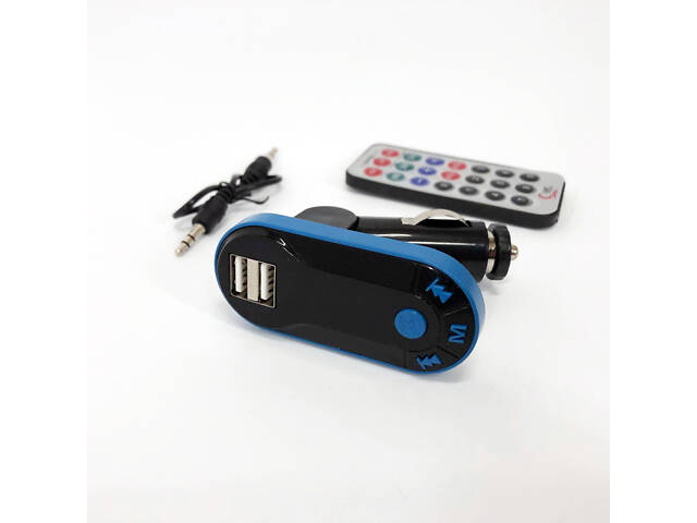 Автомобільний трансмітер/модулятор CM i9, радіо трансмітер, FM модулятор для автомобіля. Колір: синій - Фото 11