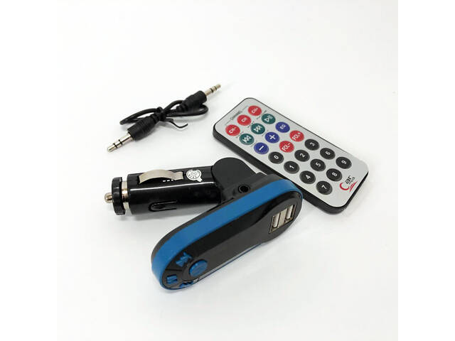 Автомобільний трансмітер/модулятор CM i9, радіо трансмітер, FM модулятор для автомобіля. Колір: синій - Фото 12