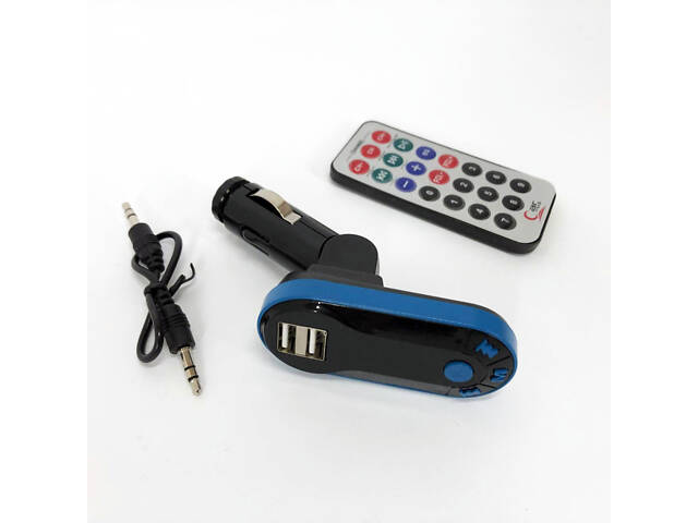 Автомобільний трансмітер/модулятор CM i9, радіо трансмітер, FM модулятор для автомобіля. Колір: синій - Фото 7