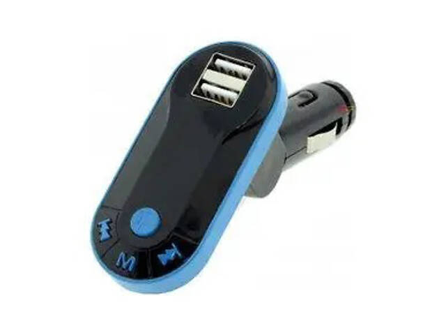 Автомобільний трансмітер/модулятор CM i9, радіо трансмітер, FM модулятор для автомобіля. Колір: синій - Фото 3