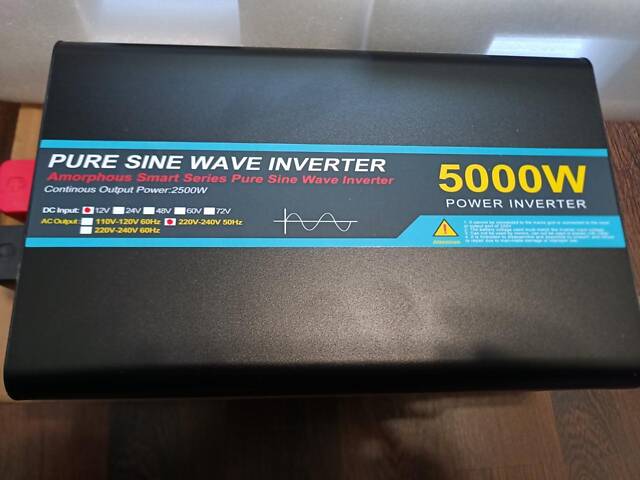 Автомобильный инвертор 12V/220V/5000 W чистая синусоида