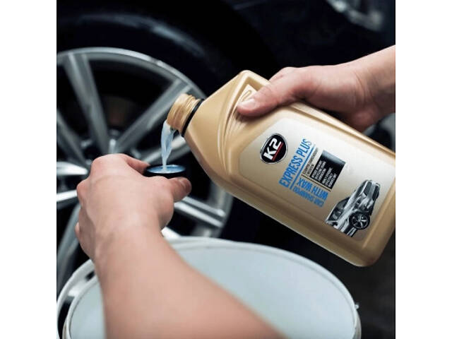 Автошампунь K2 Express Plus з воском білий 1 л (K141) - Фото 2