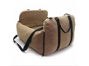 Автосумка гамак для перевезення собак і котів Бліц коричнева