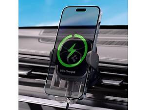 Автотримач телефона Spigen UTS12W OneTap Car Charger Mount 15W